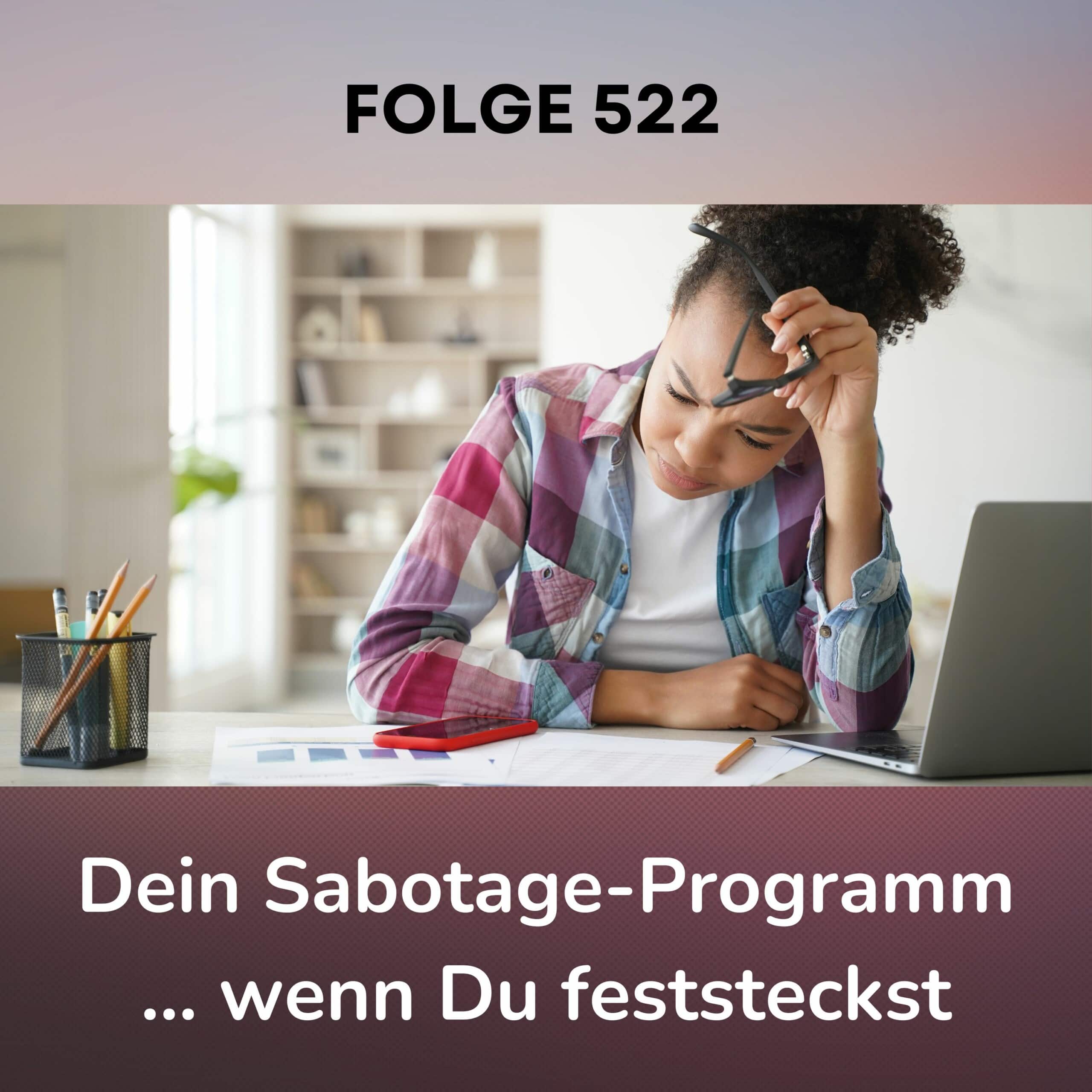 Das Bild einer Frau, die dem körpereigenen Sabotageprogramm entkommen will