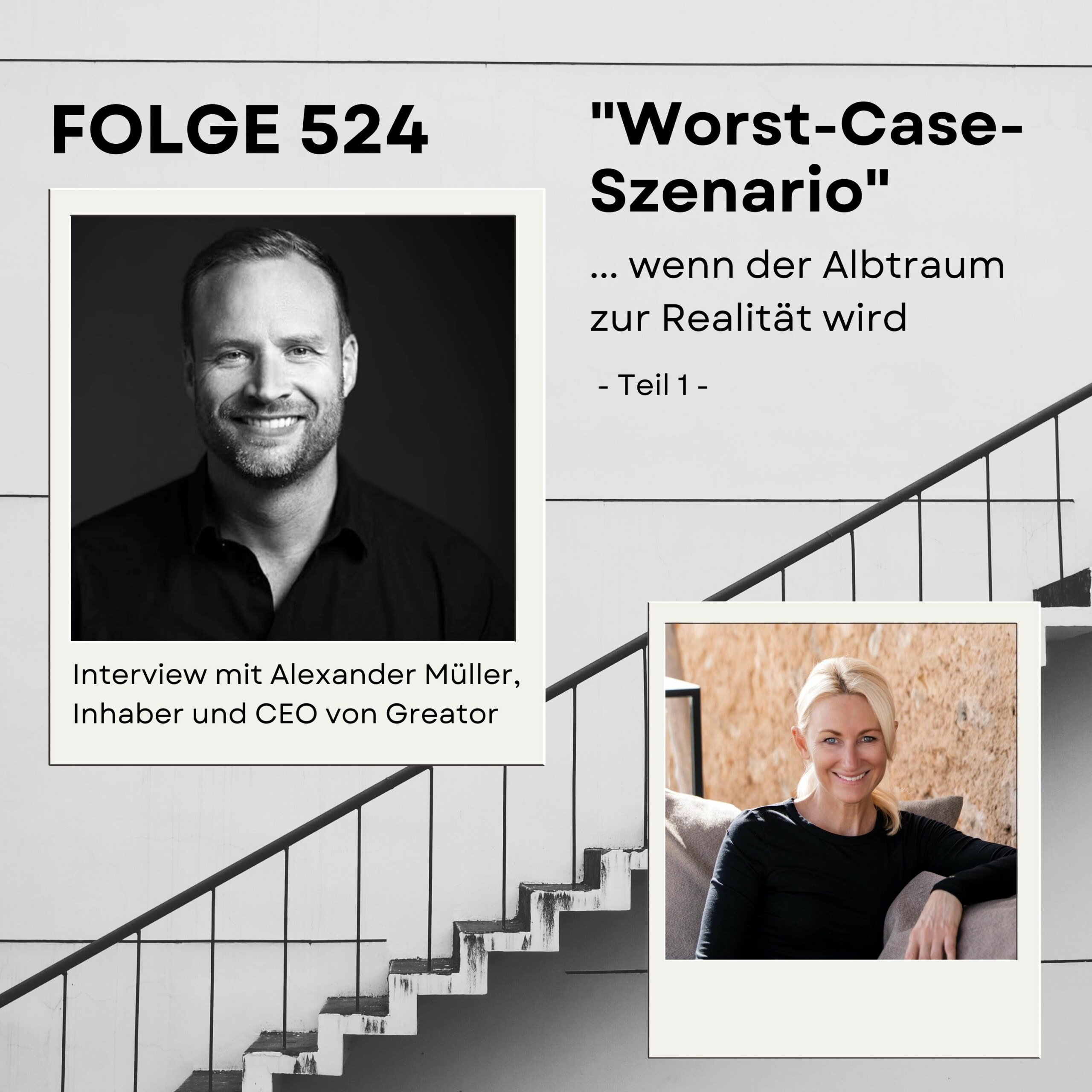 Das Titelbild des Podcasts mit Alexander Müller zum Thema Worst Case Szenario